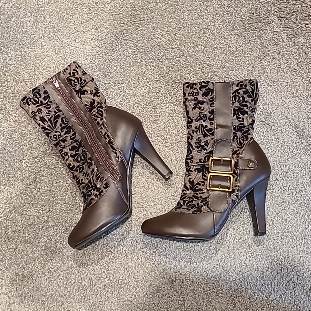 Demonia Steampunk Tesla 106 Boots 8M
